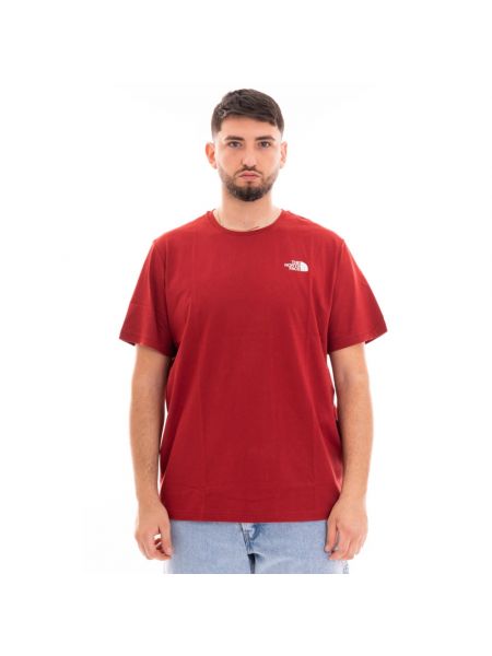 T-shirt mit kurzen ärmeln The North Face rot