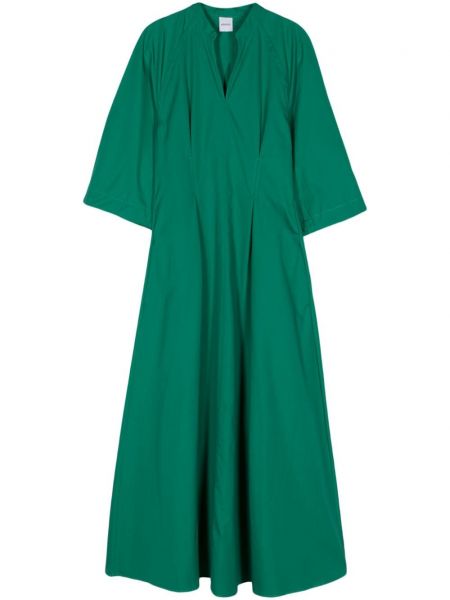 Βαμβακερή μίντι φόρεμα Aspesi πράσινο