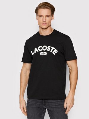 Marškinėliai Lacoste juoda