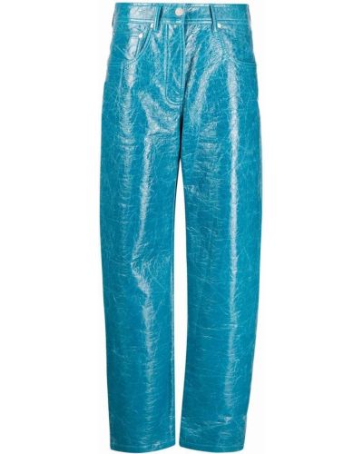 Pantalones rectos Msgm azul