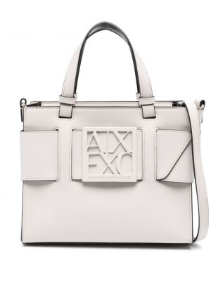 Τσάντα shopper Armani Exchange λευκό