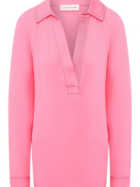 Блузка из вискозы By Malene Birger, розовая