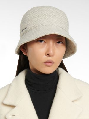 Vlněný klobouk Isabel Marant šedý