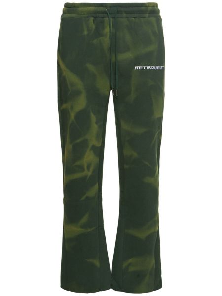 Teplákové nohavice Retrovert zelená
