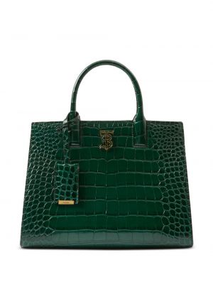 Τσάντα shopper Burberry πράσινο