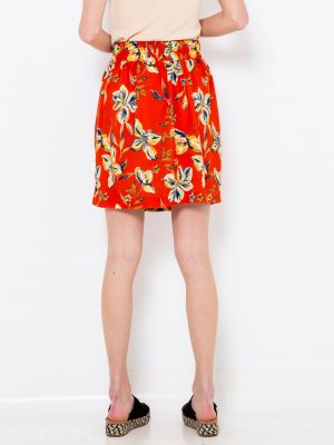 Kvetinová sukňa Camaieu červená