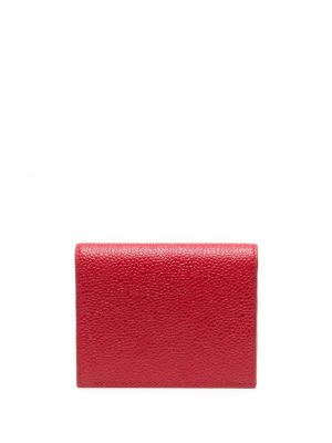 Portefeuille avec applique Thom Browne rouge