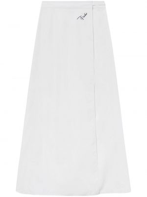 Zawijana spódnica z nadrukiem Pucci biała