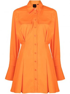 Памучна макси рокля Pinko оранжево