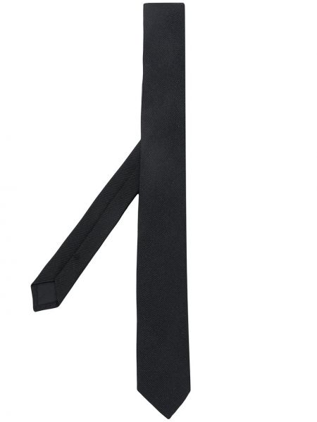 Seiden krawatte Saint Laurent schwarz