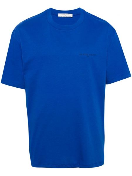 Kokvilnas t-krekls ar apdruku Ih Nom Uh Nit zils