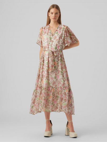 Midi obleka s cvetličnim vzorcem Vero Moda
