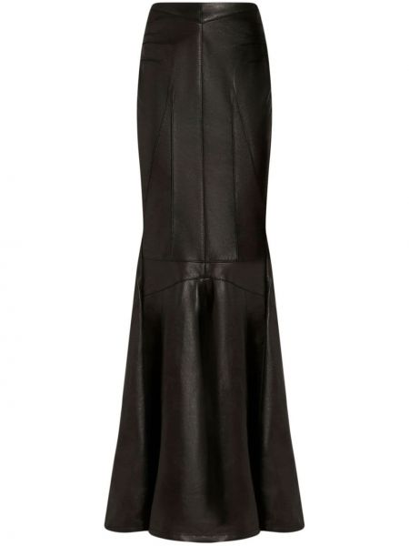 Kožená sukně Etro černé