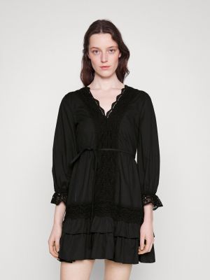 Черное коктейльное платье Twinset