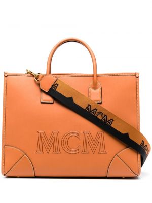 Nákupná taška Mcm hnedá