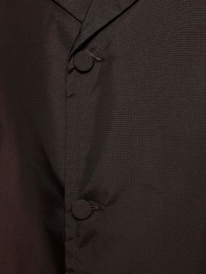Nylonowy płaszcz Valentino brązowy