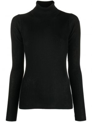 Pull en tricot à col montant By Malene Birger noir