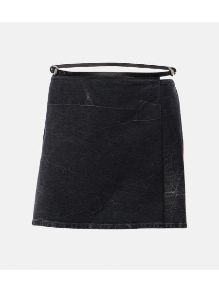 Džínsová sukňa Givenchy čierna