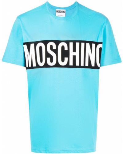 Trykt t-skjorte Moschino blå