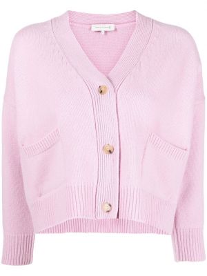 Woll strickjacke mit v-ausschnitt Mackintosh pink