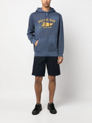 Raštuotas džemperis su gobtuvu Polo Ralph Lauren mėlyna