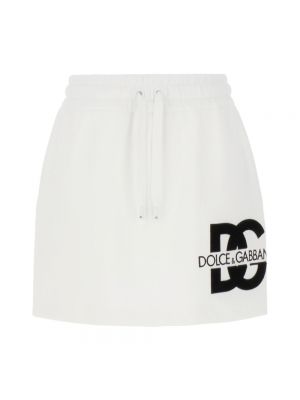 Mini spódniczka Dolce And Gabbana biała