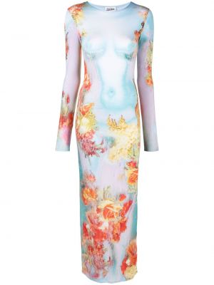 Макси рокля с принт Jean Paul Gaultier