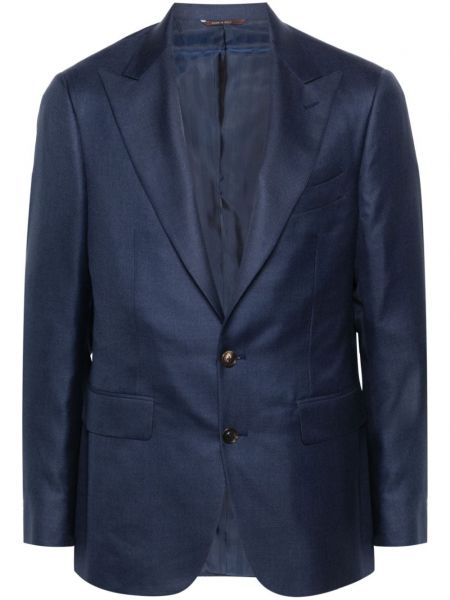 Kaschmir langer blazer Canali blau