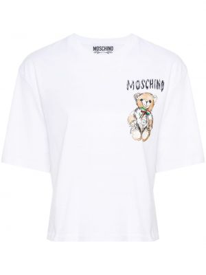 Tričko s potlačou Moschino biela