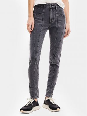 Jeans skinny Desigual grigio