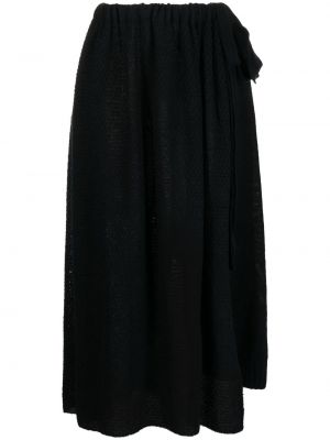 Плетена пола Yohji Yamamoto черно