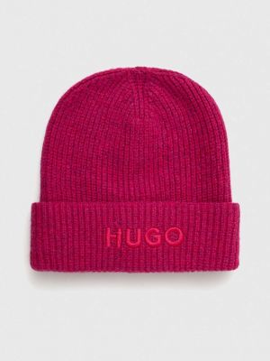 Вълнена шапка Hugo розово