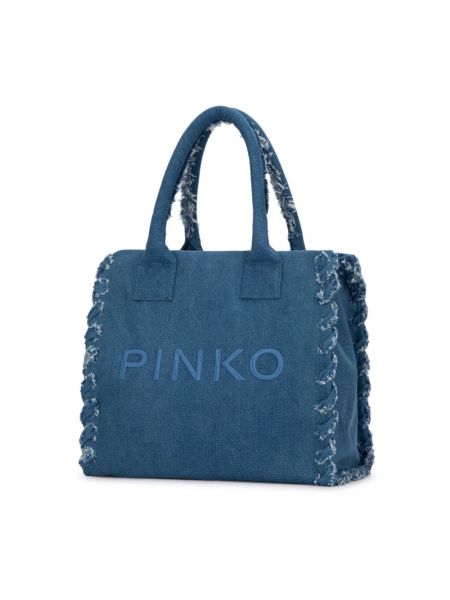 Bolso shopper Pinko azul