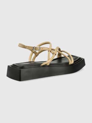 Kožne sandale s platformom Vagabond Shoemakers bež