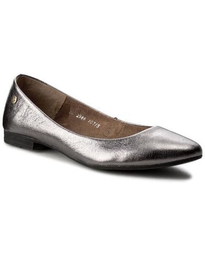 Balerina cipők Maciejka ezüstszínű