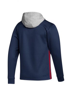 Пуловер с капюшоном Adidas синий