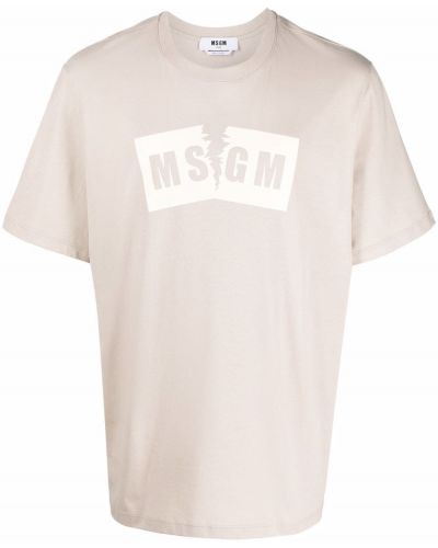 Camiseta con estampado Msgm