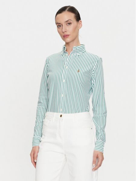 Priliehavá košeľa Polo Ralph Lauren zelená