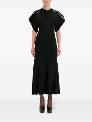 Robe de soirée drapé Victoria Beckham noir