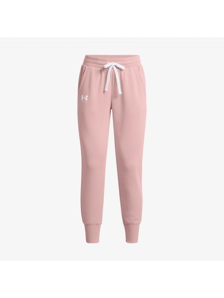 Fleecové sportovní kalhoty Under Armour růžové