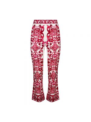 Pantaloni con stampa Dolce & Gabbana rosa