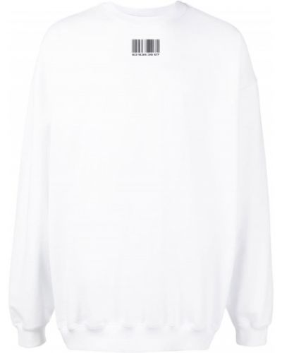 Rund hals trykt sweatshirt Vtmnts hvit