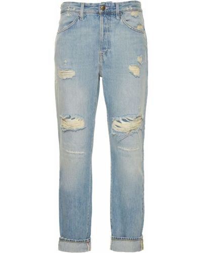 Voľné bavlnené obnosené džínsy Washington Dee Cee modrá