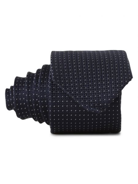Jedwabny krawat Calvin Klein niebieski