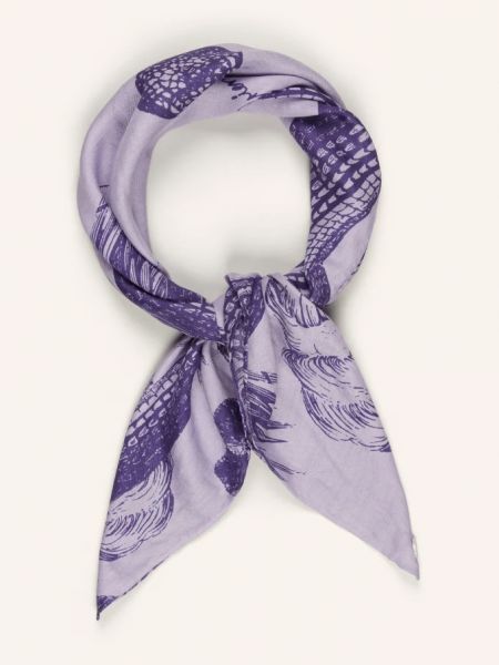 Шелковый шарф Friendly Hunting фиолетовый