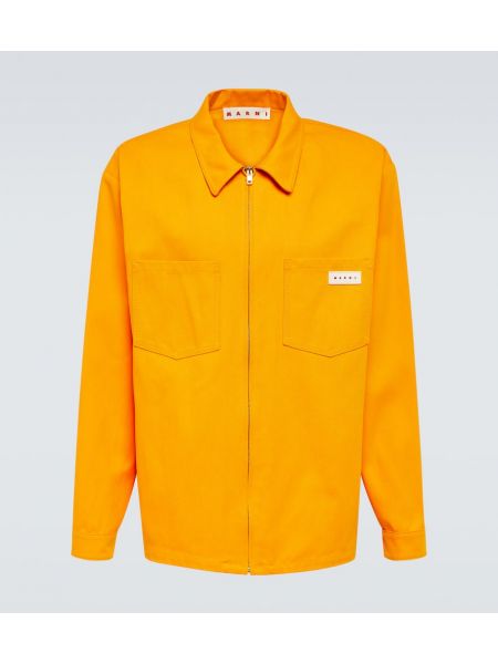 Pamučna jakna Marni narančasta