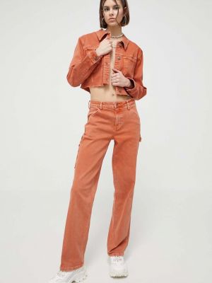 Джинсовая куртка Guess Originals оранжевая
