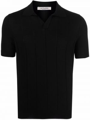 Medvilninis polo marškinėliai Fileria juoda