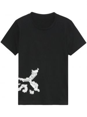 Kokvilnas t-krekls ar apdruku Y's melns