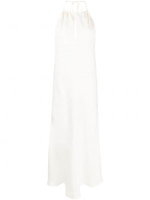 Ленена макси рокля Lardini бяло